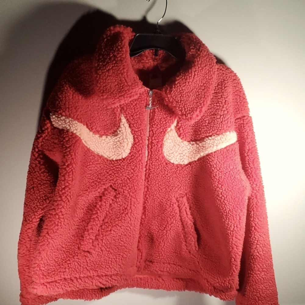 Nike Sportswear Swoosh sherpa zip jacket